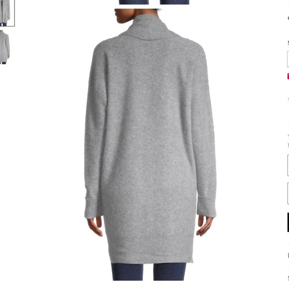 Saks Fifth Avenue Open-Front Cashmere Cardigan - Picture 2 of 9